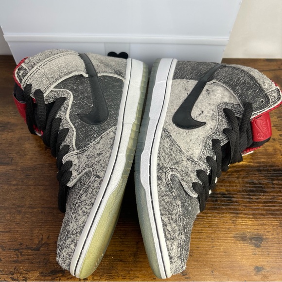 Nike Dunk Premium SB High 2014 Sz 7.5 Men’s Sneakers Shoes Salt Satin 313171-024 - Picture 6 of 12